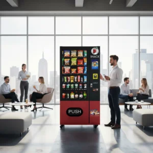 Distributeur Automatique Réfrigéré Professionnel Machine Connectée pour Snacks & Boissons