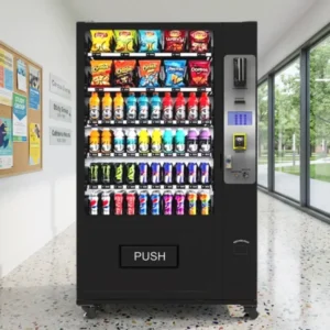 Distributeur automatique snacks et boissons paiement sans espèces