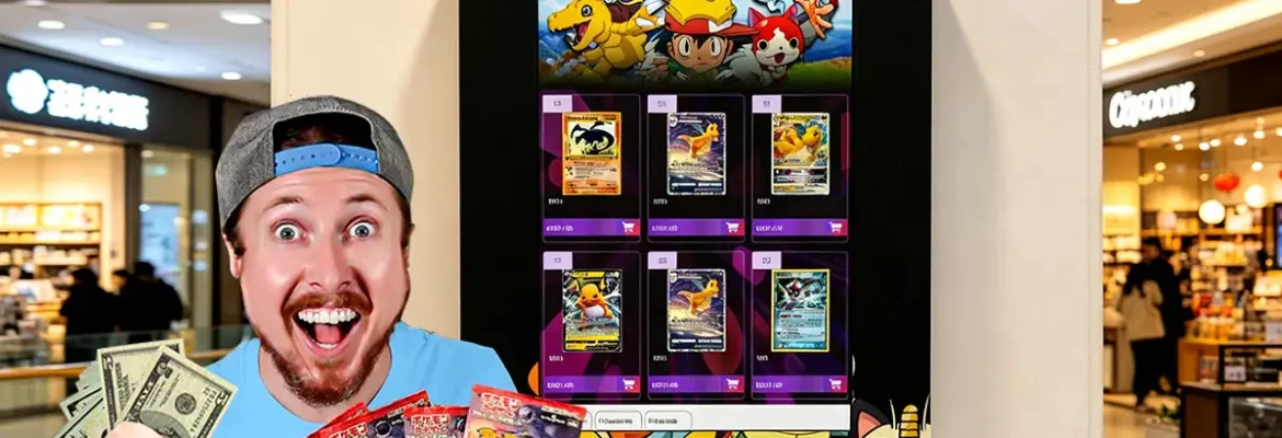 distributeur automatique de cartes Pokémon